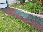 бетонная дорожка с резиновой крошкой