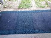 Покрытие резиновой крошкой. Вид из гаража